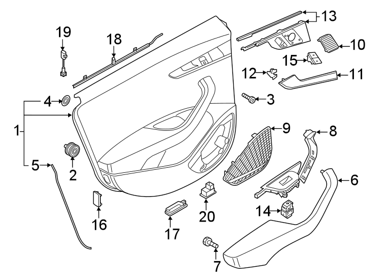 3Rear door. Interior trim.https://images.simplepart.com/images/parts/motor/fullsize/1335755.png