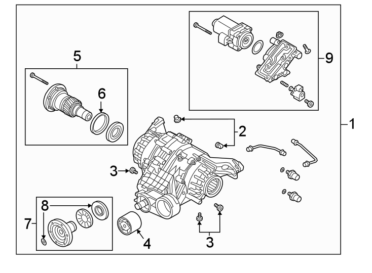 Rear suspension. Axle & differential.