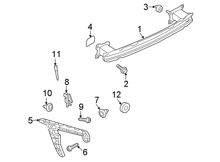 1Rear bumper. Bumper & components.https://images.simplepart.com/images/parts/motor/fullsize/1335955.png