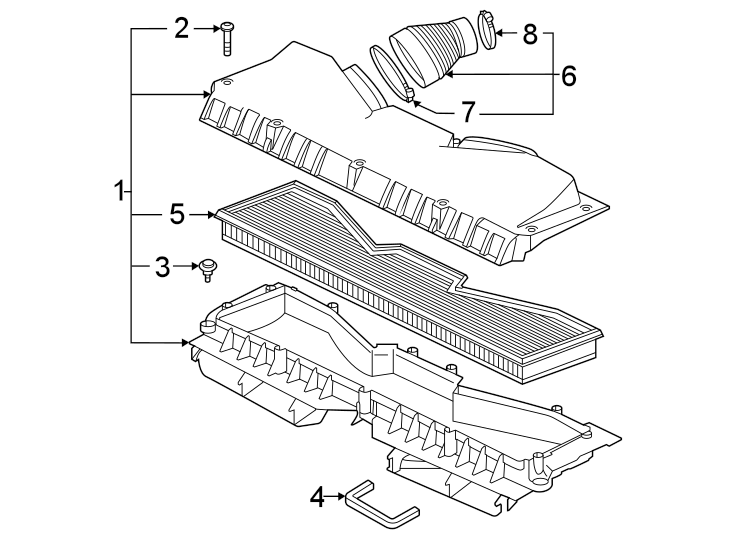 Engine / transaxle. Air intake.