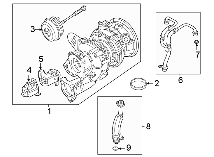 Engine / transaxle. Turbocharger & components.