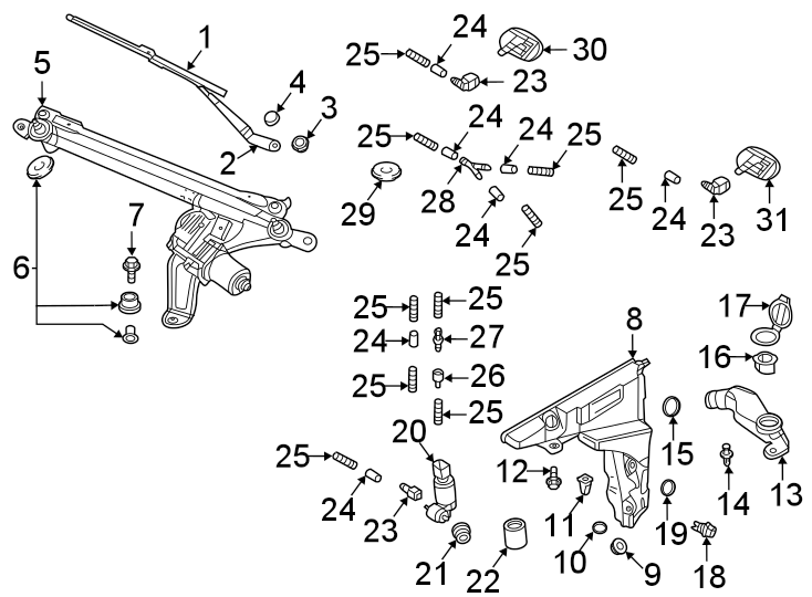 17Windshield. Wiper & washer components.https://images.simplepart.com/images/parts/motor/fullsize/1337380.png