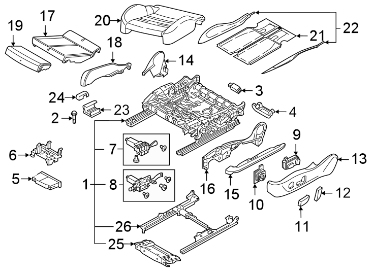 19Seats & tracks. Front seat components.https://images.simplepart.com/images/parts/motor/fullsize/1337505.png