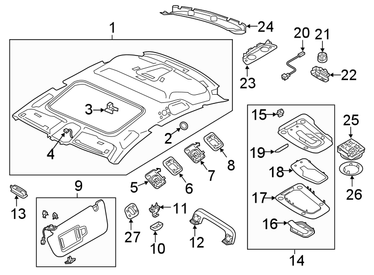 1Roof. Interior trim.https://images.simplepart.com/images/parts/motor/fullsize/1337570.png