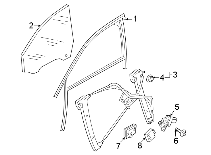 7Front door. Glass & hardware.https://images.simplepart.com/images/parts/motor/fullsize/1337625.png