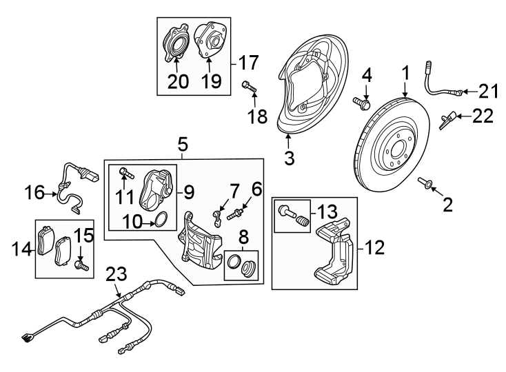 14Rear suspension. Brake components.https://images.simplepart.com/images/parts/motor/fullsize/1337715.png