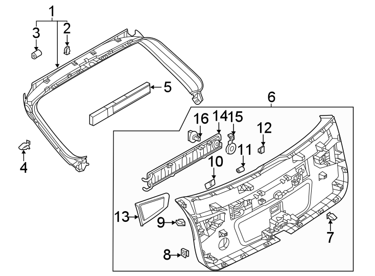 5Lift gate. Interior trim.https://images.simplepart.com/images/parts/motor/fullsize/1337815.png