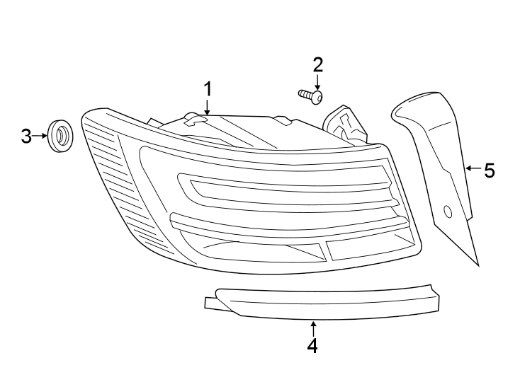 Diagram Rear lamps. Tail lamps. for your 1995 Audi A6 3.0L V6 MILD HYBRID EV-GAS (MHEV) A/T Quattro Premium Plus Sedan 