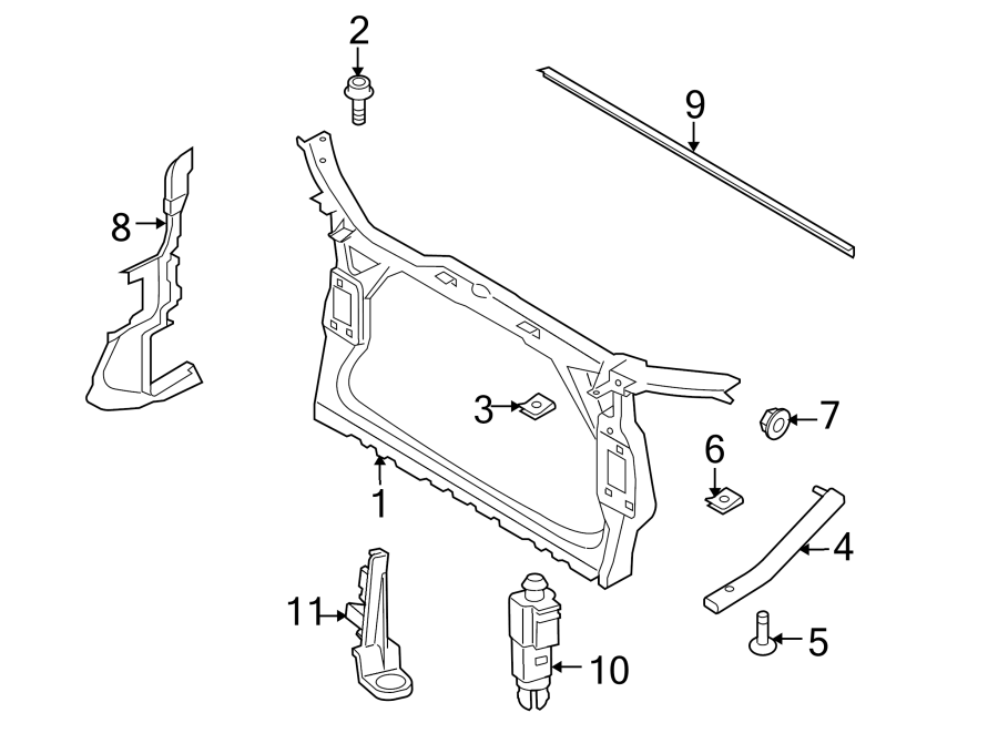 9RADIATOR SUPPORT.https://images.simplepart.com/images/parts/motor/fullsize/1340055.png