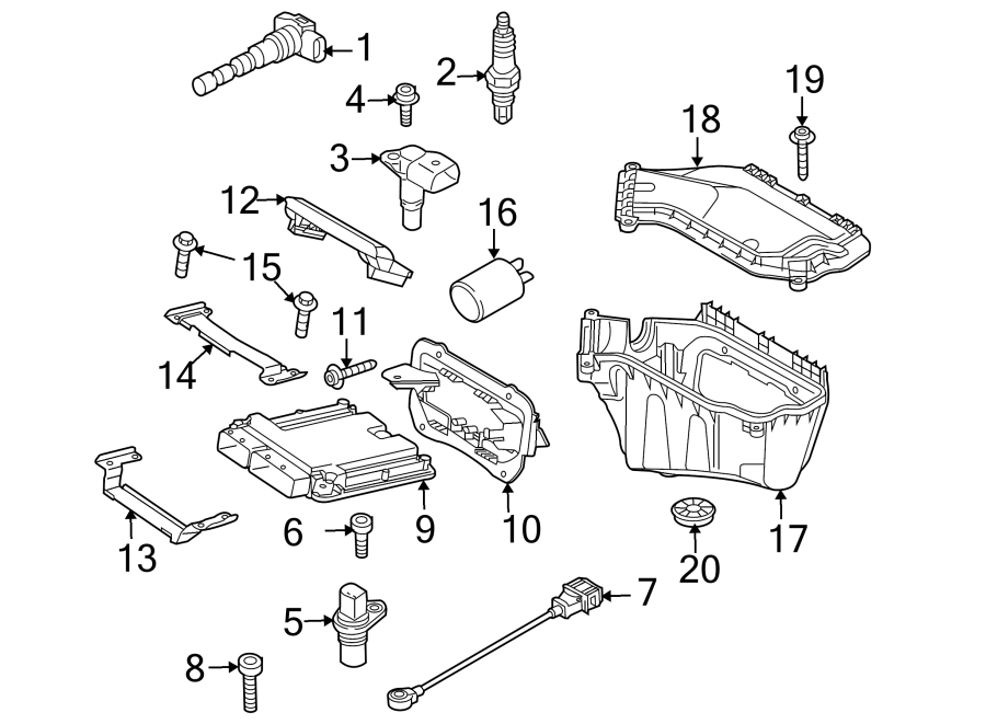 Diagram IGNITION SYSTEM. for your Audi SQ8  