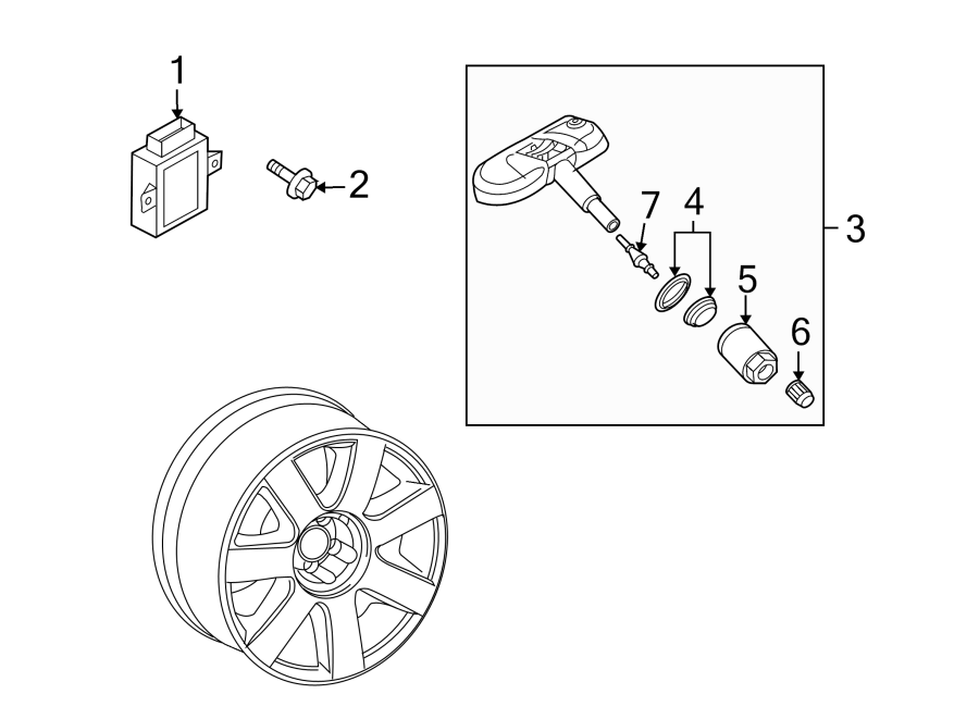 TIRE PRESSURE MONITOR COMPONENTS.