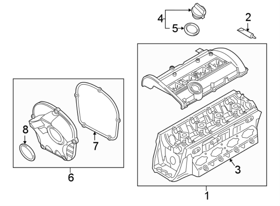 ENGINE / TRANSAXLE. VALVE & TIMING COVERS.