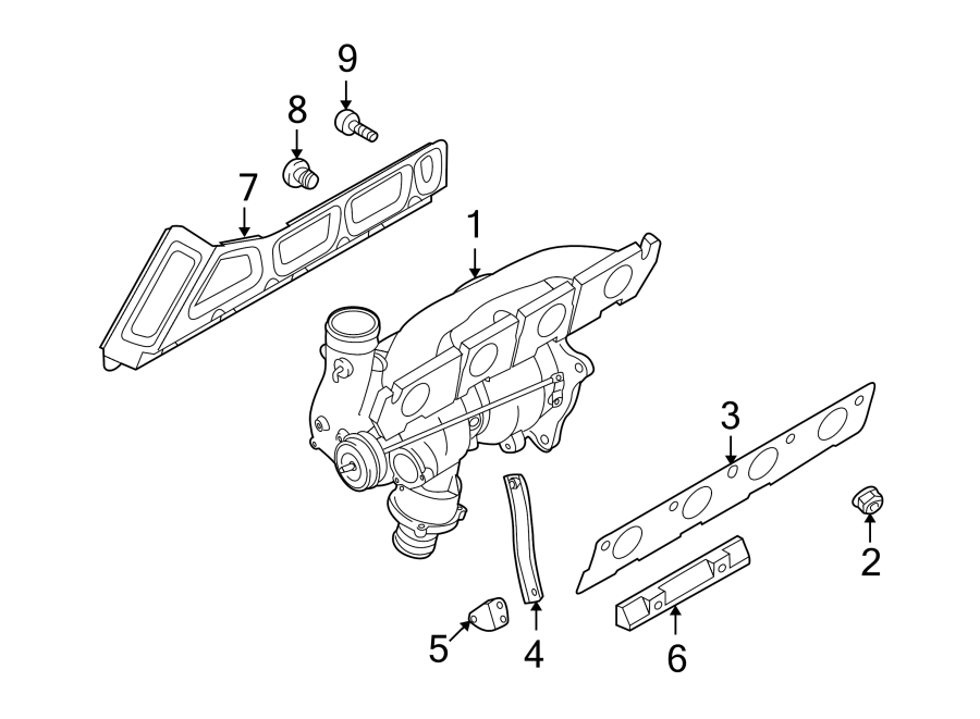 EXHAUST SYSTEM. MANIFOLD.