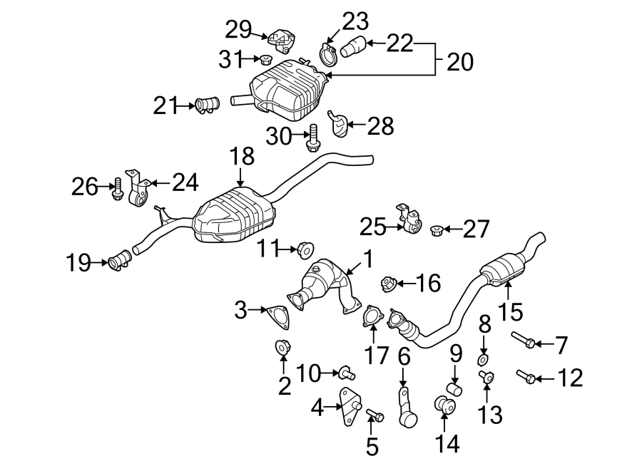 19EXHAUST SYSTEM. EXHAUST COMPONENTS.https://images.simplepart.com/images/parts/motor/fullsize/1340343.png