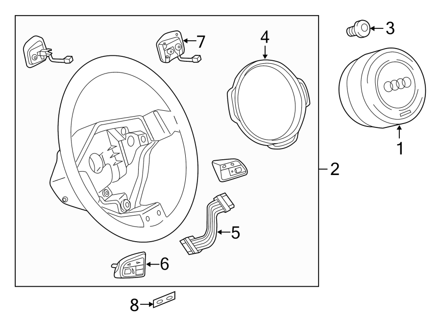 STEERING WHEEL & TRIM.