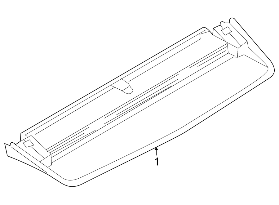 Rear lamps. High mounted stop lamp.