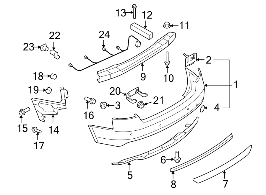 4Rear bumper. Bumper & components.https://images.simplepart.com/images/parts/motor/fullsize/1340770.png