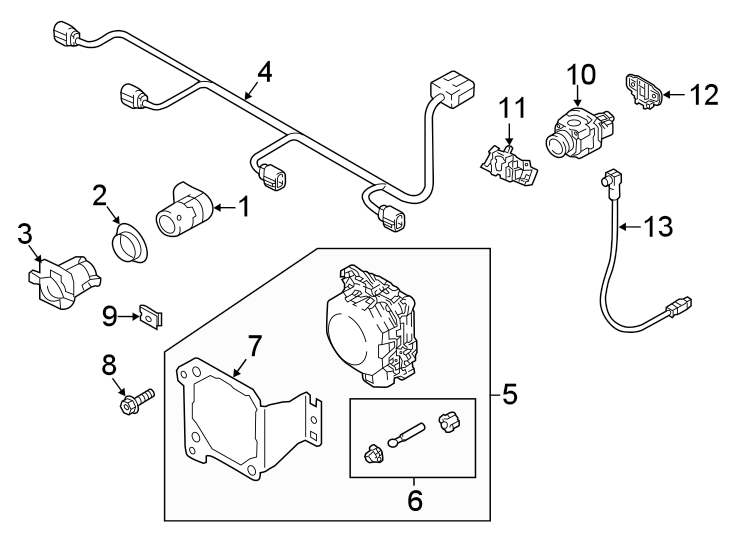 1FRONT BUMPER & GRILLE. ELECTRICAL COMPONENTS.https://images.simplepart.com/images/parts/motor/fullsize/1341020.png