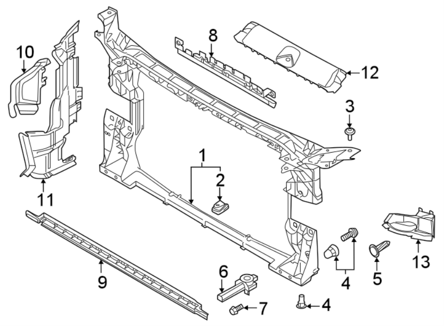 RADIATOR SUPPORT.