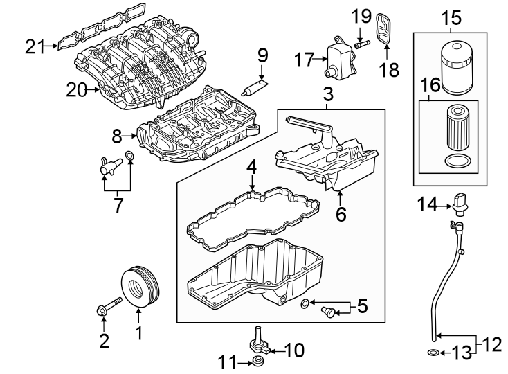 Engine / transaxle. Engine parts.