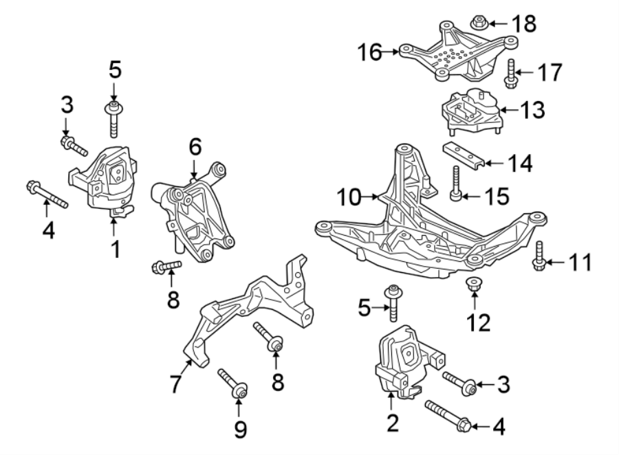 9Engine / transaxle. Rear suspension. Engine & TRANS mounting.https://images.simplepart.com/images/parts/motor/fullsize/1341350.png