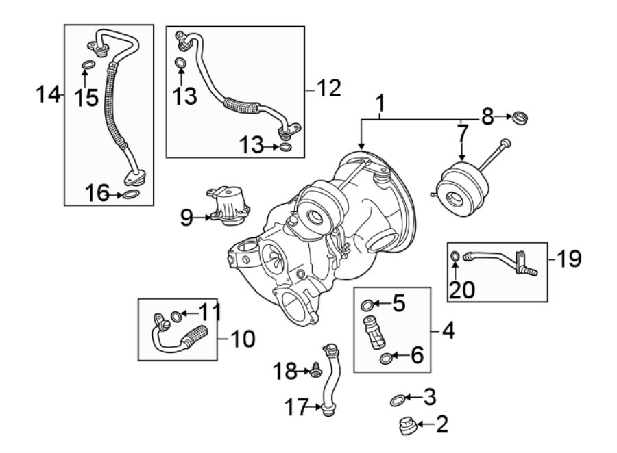 ENGINE / TRANSAXLE. TURBOCHARGER & COMPONENTS.