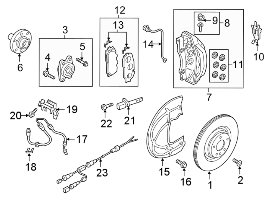 12Front suspension. Wheels. Brake components.https://images.simplepart.com/images/parts/motor/fullsize/1341435.png