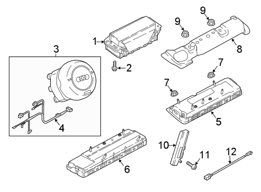 RESTRAINT SYSTEMS. AIR BAG COMPONENTS.