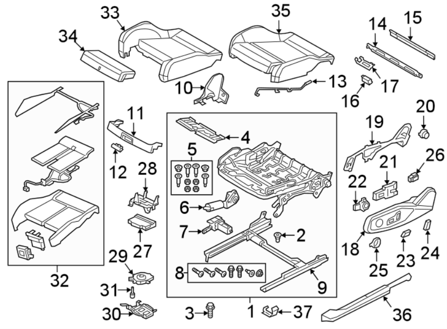 13SEATS & TRACKS. FRONT SEAT COMPONENTS.https://images.simplepart.com/images/parts/motor/fullsize/1341590.png