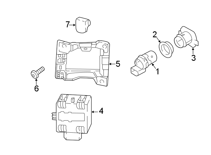 REAR BUMPER. ELECTRICAL COMPONENTS.