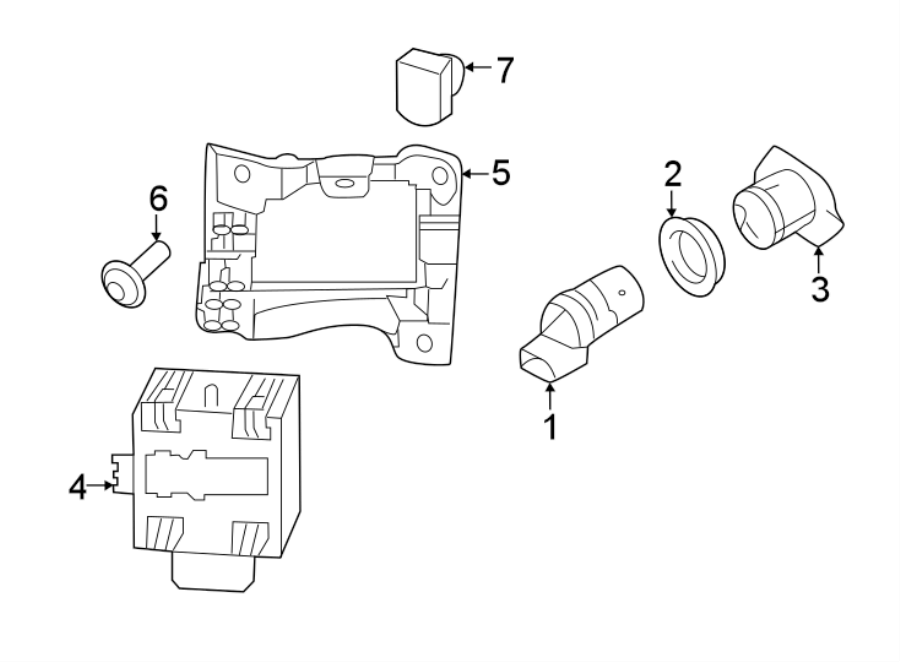 REAR BUMPER. ELECTRICAL COMPONENTS.