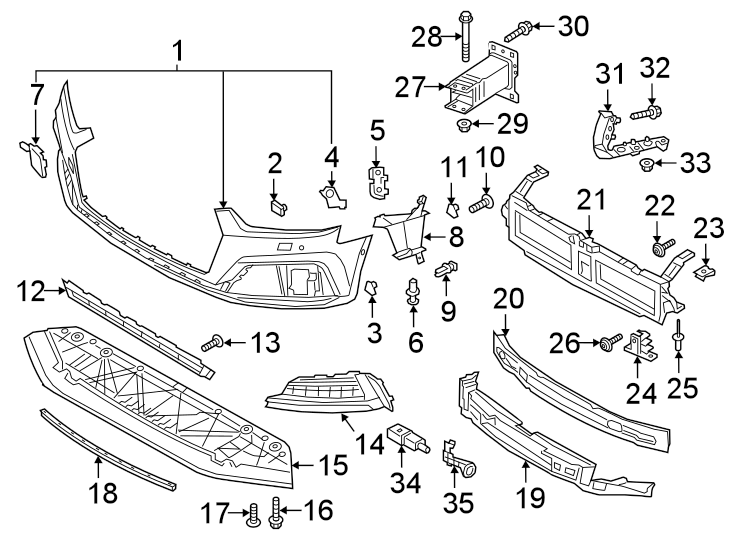 31Front bumper & grille. Bumper & components.https://images.simplepart.com/images/parts/motor/fullsize/1343010.png