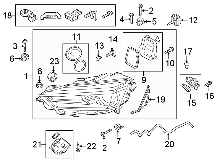 11FRONT LAMPS. HEADLAMP COMPONENTS.https://images.simplepart.com/images/parts/motor/fullsize/1343025.png