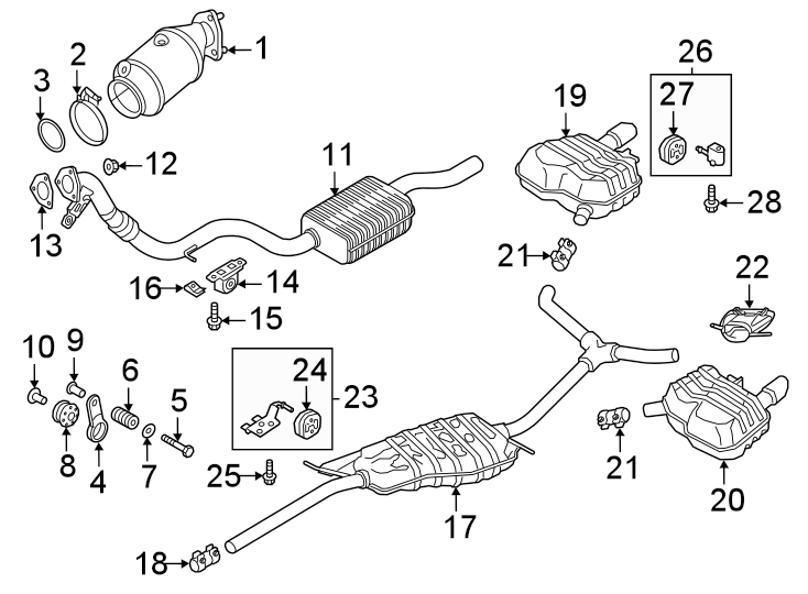 31Exhaust system. Exhaust components.https://images.simplepart.com/images/parts/motor/fullsize/1343377.png