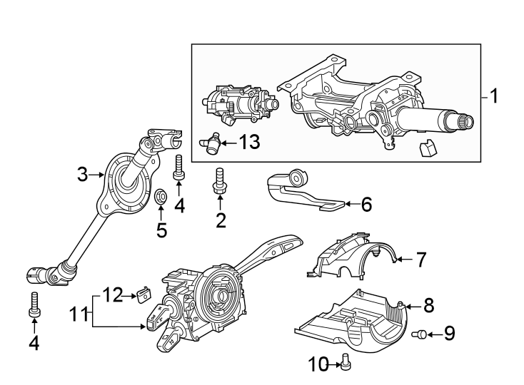 STEERING COLUMN ASSEMBLY.