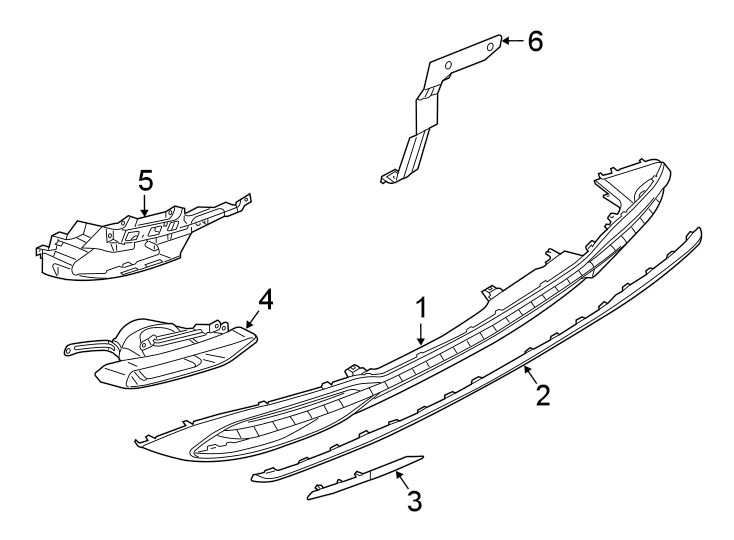 Rear bumper. Bumper & components.