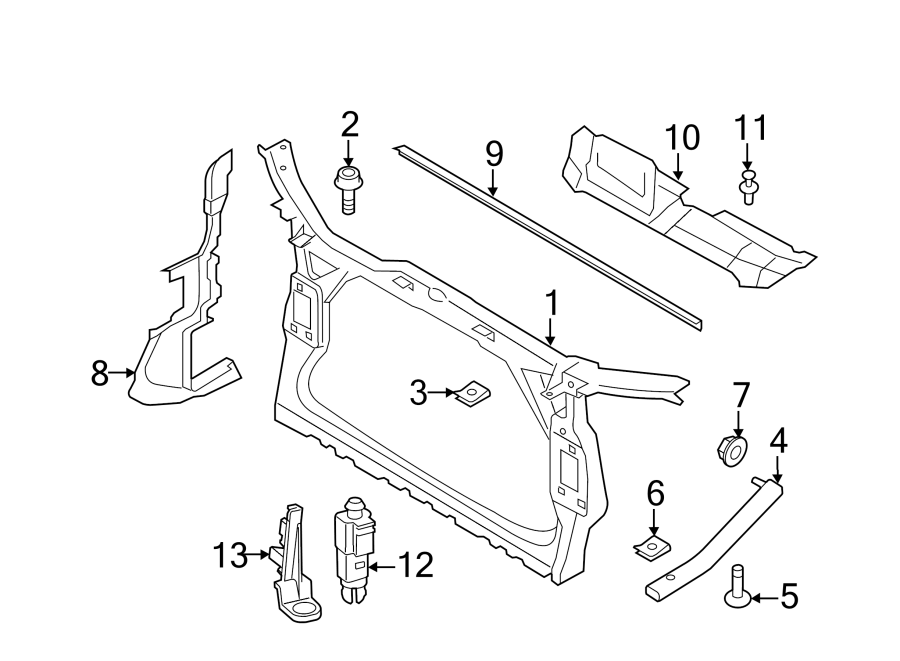 RADIATOR SUPPORT.