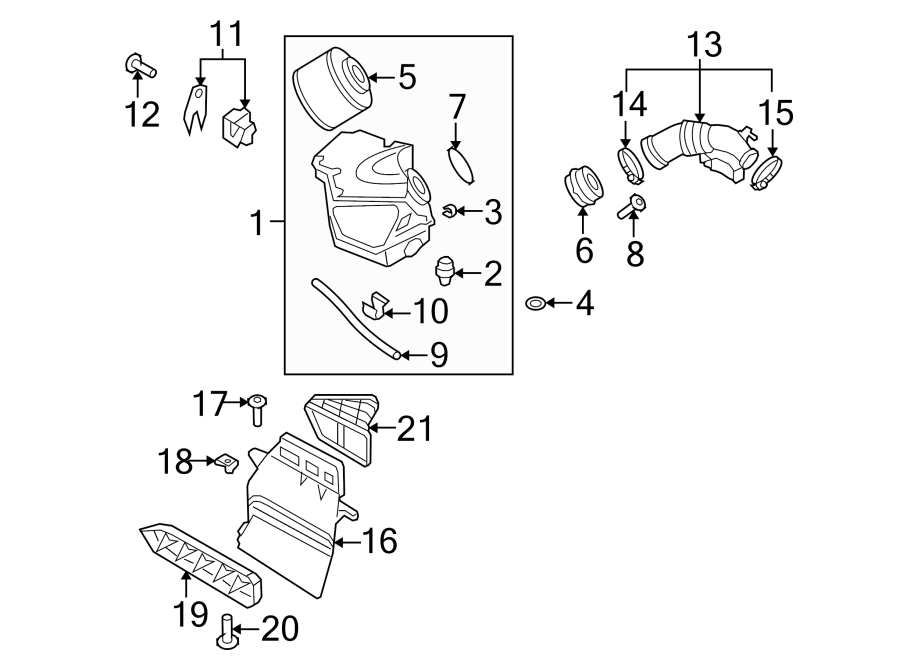 ENGINE / TRANSAXLE. AIR INTAKE.