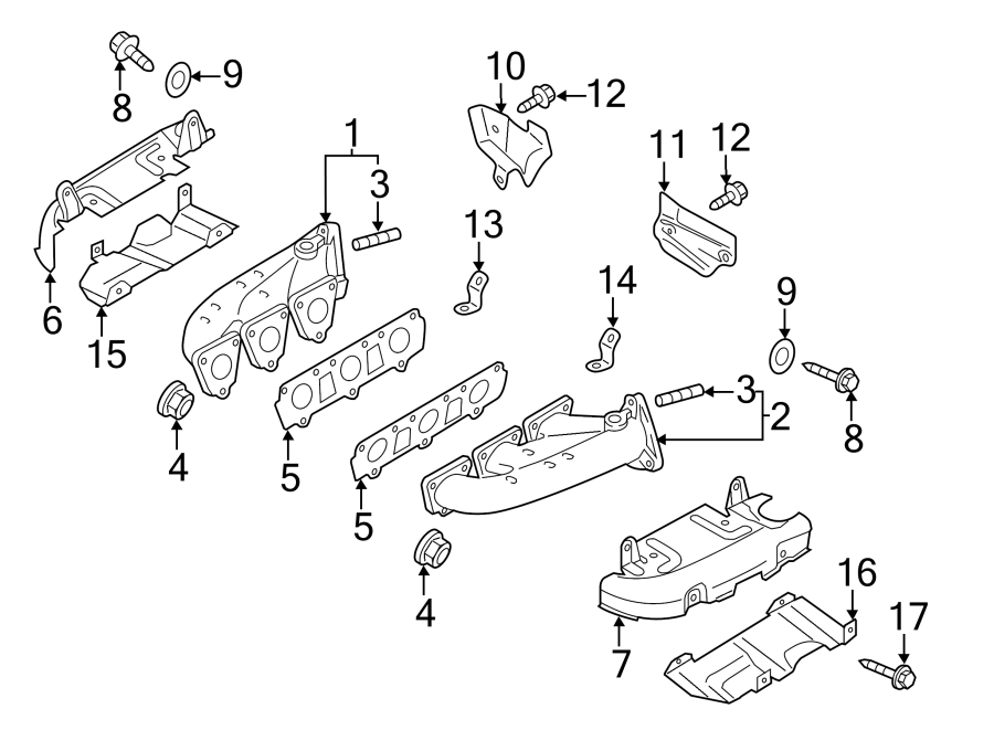 13EXHAUST SYSTEM. MANIFOLD.https://images.simplepart.com/images/parts/motor/fullsize/1345405.png