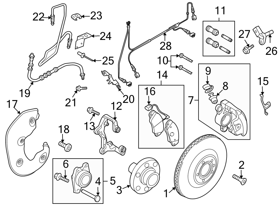 FRONT SUSPENSION. BRAKE COMPONENTS.