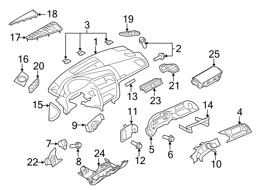 15Instrument panel.https://images.simplepart.com/images/parts/motor/fullsize/1345520.png