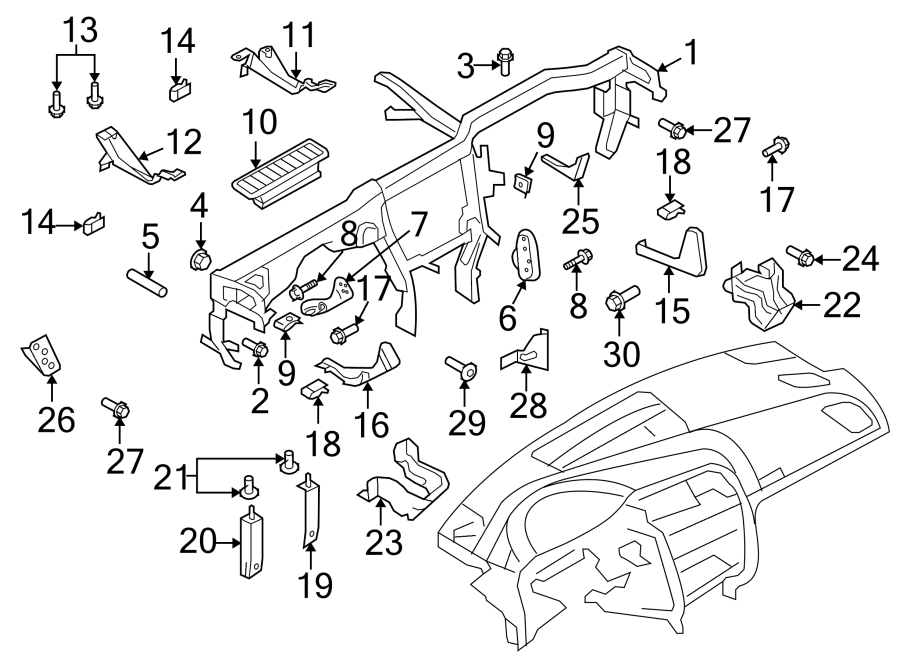 INSTRUMENT PANEL COMPONENTS.