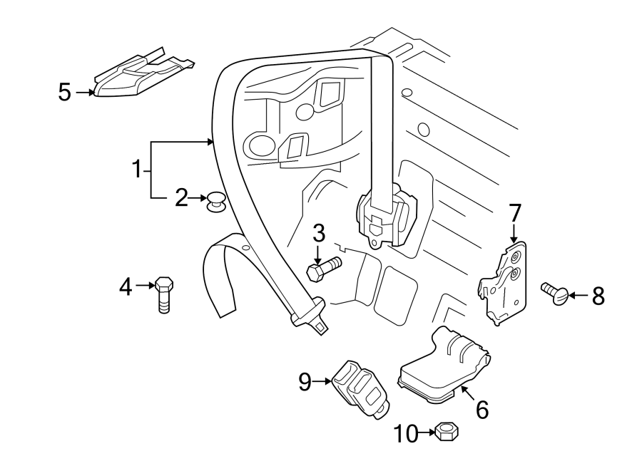 RESTRAINT SYSTEMS. REAR SEAT BELTS.