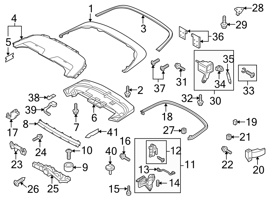 CONVERTIBLE/SOFT top. Instrument panel. Storage compartment cover.