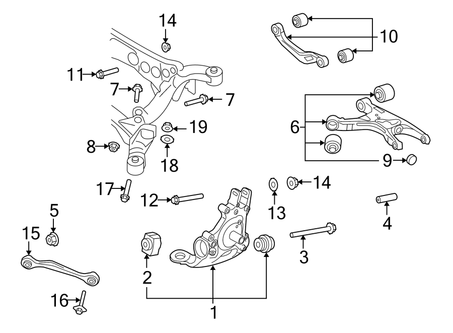 REAR SUSPENSION. SUSPENSION COMPONENTS.