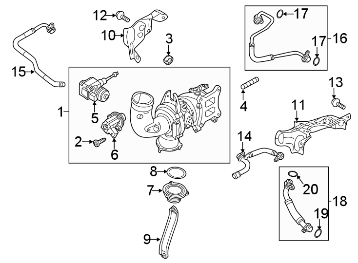 ENGINE / TRANSAXLE. TURBOCHARGER & COMPONENTS.