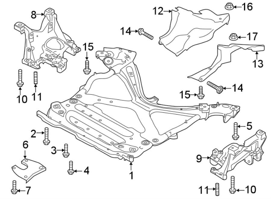 Front suspension. Suspension mounting.