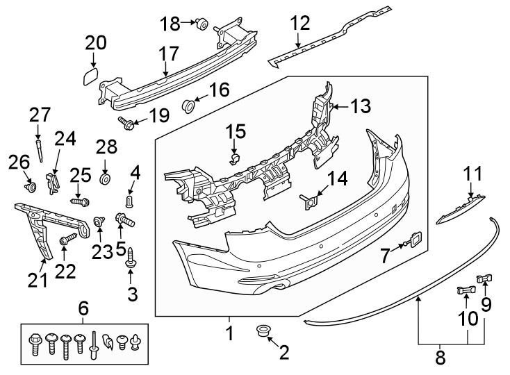 27REAR BUMPER. BUMPER & COMPONENTS.https://images.simplepart.com/images/parts/motor/fullsize/1346885.png