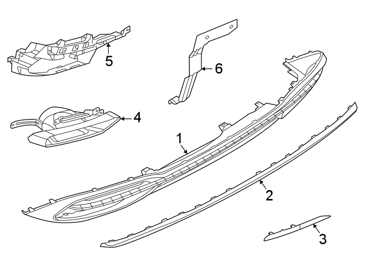 Rear bumper. Bumper & components.