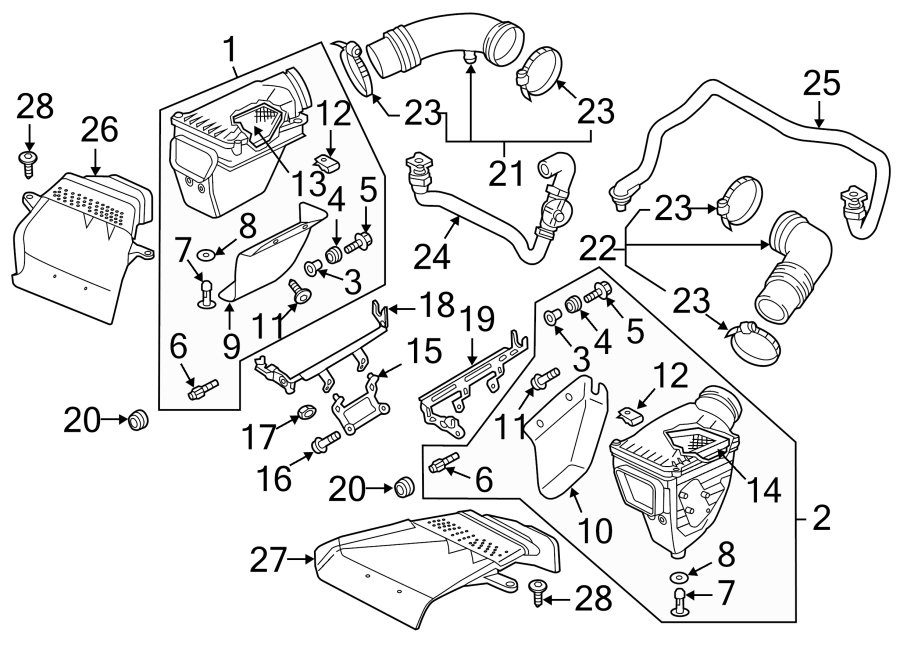 ENGINE / TRANSAXLE. AIR INTAKE.